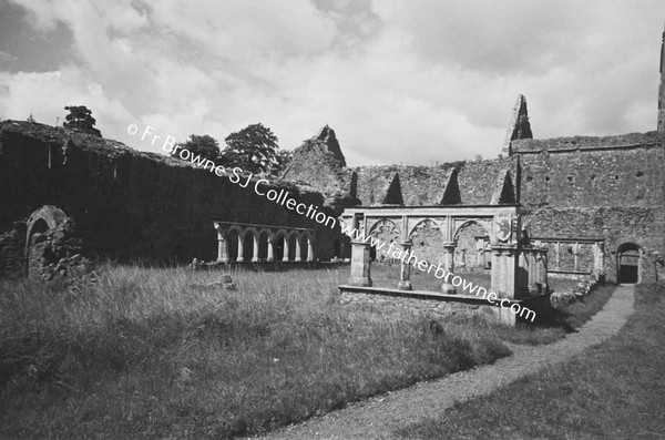 HOLY CROSS ABBEY  CLOISTERS FROM SOUTH EAST